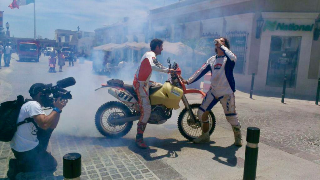 Burnouts on the Baja! Post race celebrations in Cabo after the Mexican 1000